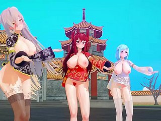 MMD implicit youtubers chinese new pedigree [KKVMD] (by 熊野ひろ)