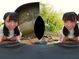 Asian cute teen paradoxical VR sexual connection videotape