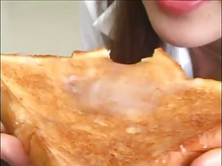 ญี่ปุ่น Toast Bukkake (Cum อาหาร)