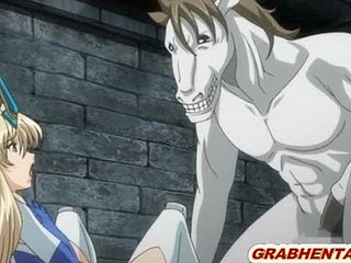 Hentai princesse avec bigtits brutalement baisée not very well Doggystyle monstre cheval